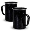 Large Enamel Mugs Black